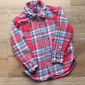 3T Gap Flannel Button Down